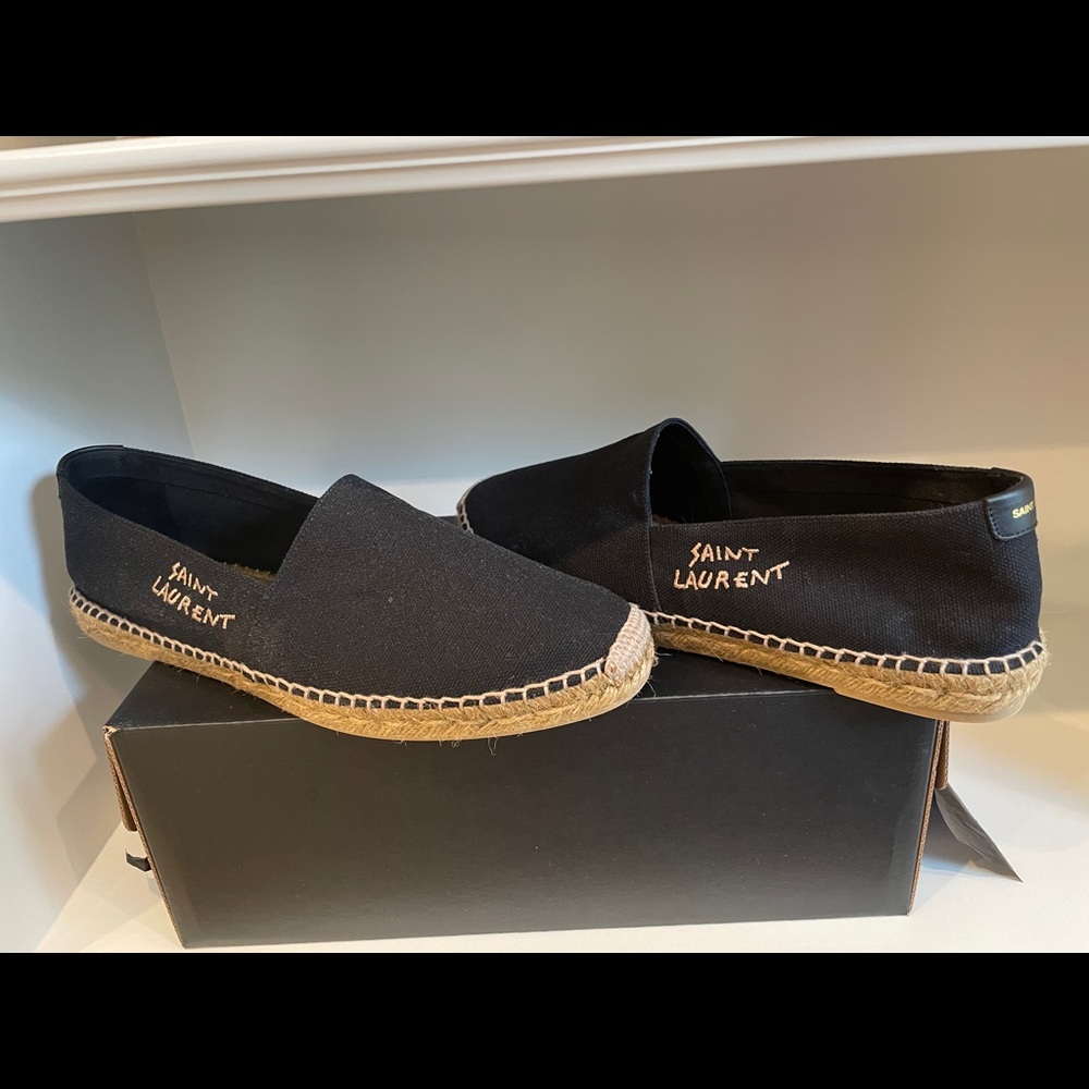 Brand New! Saint Laurent canvas Espadrille